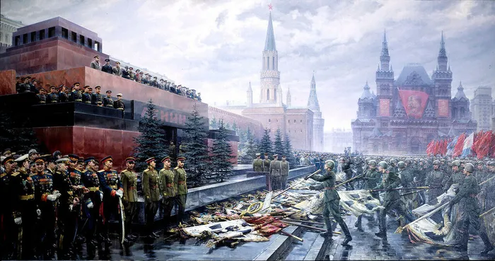 Хмелько М.И. "Триумф победившей Родины" (картина написана в 1947 году)